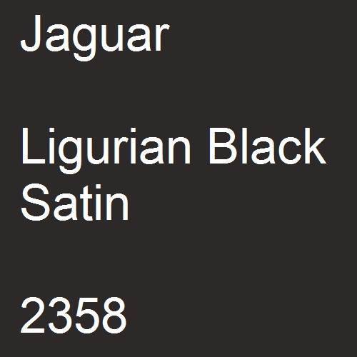 Jaguar, Ligurian Black Satin, 2358.